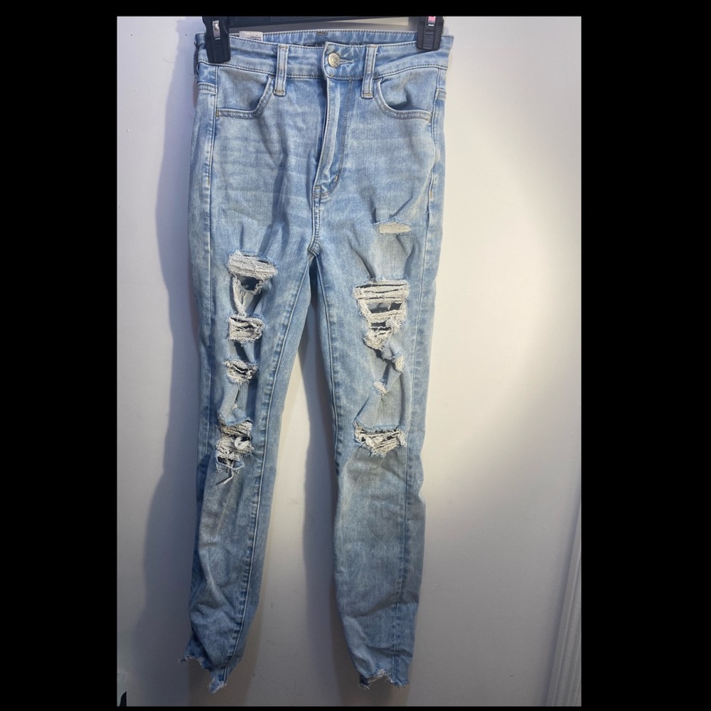American eagle light wash skinny jeans